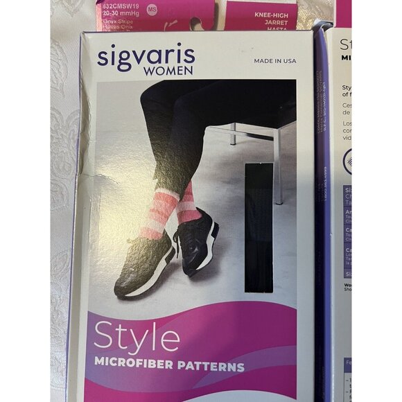Sigvaris 20-30 MMHG Compression Knee High 832C Microfiber Womens - Picture 1 of 6